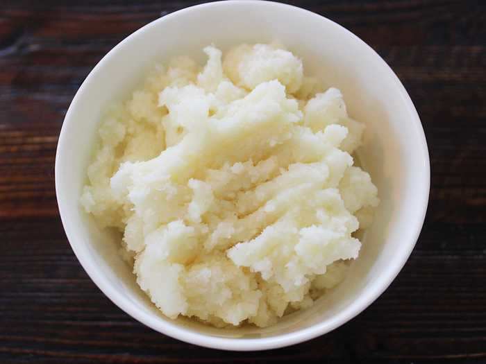 The Big Y butter mashed potatoes were super light and fluffy.