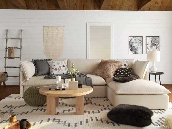 Wood said that layering textures and shopping smartly make it easy to create a natural look in your home.