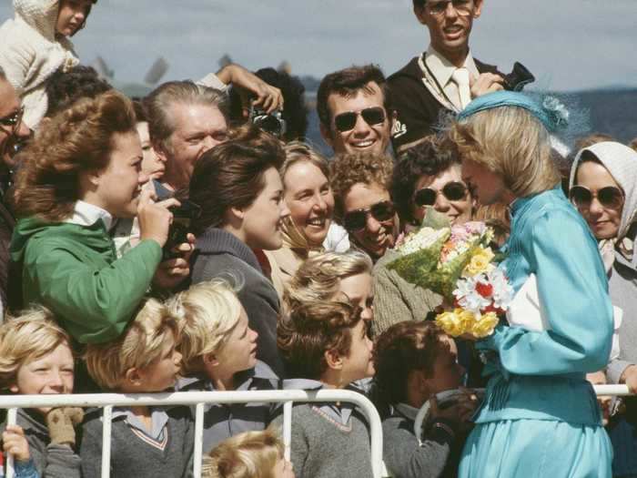 Australians quickly fell in love with Diana