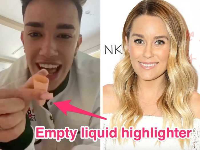 He faced a similar feud with Lauren Conrad after she accidentally sent him empty products from her namesake makeup line.