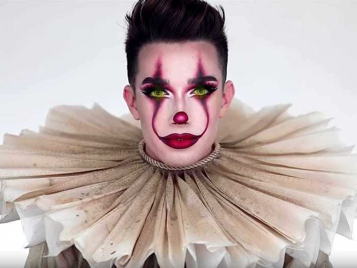 One month later, Charles was widely criticized for creating an "It"-inspired makeup tutorial on YouTube.