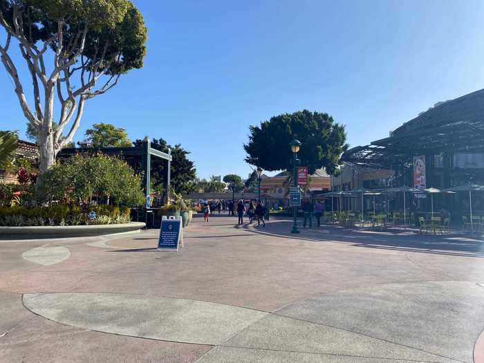 If you get into the Downtown Disney area early enough, it may look like this.