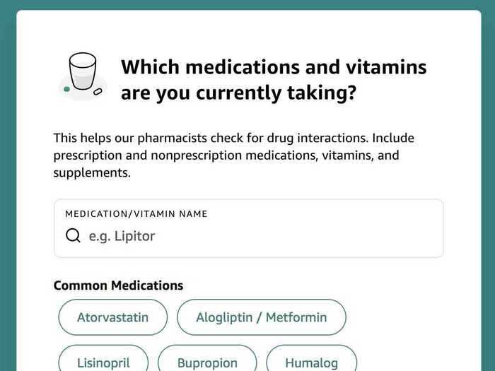 I had to disclose the name of my medication, any allergies I had, whether I was pregnant or nursing, and other health conditions.