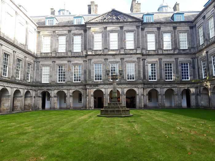 The palace quadrangle was used for Zara Phillips