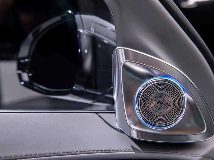 For extra comfort, Mercedes outfitted the Maybach S-Class with an active noise-canceling system.