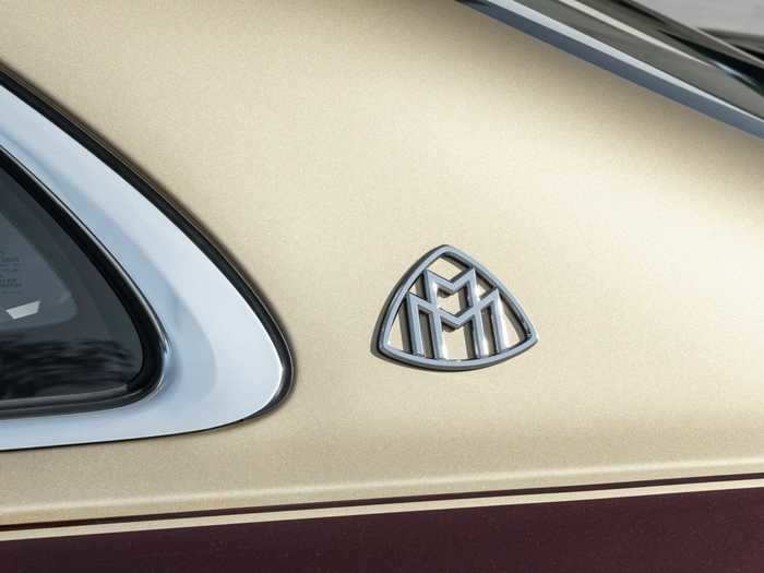 And by the illuminated Maybach emblem on the C-pillar.