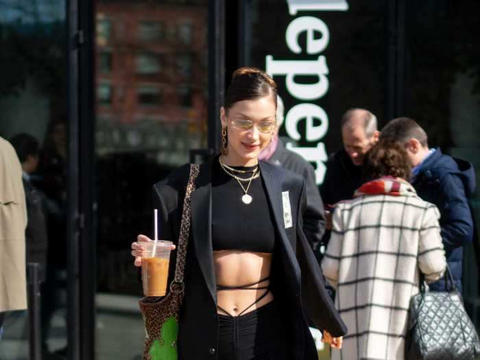 In March, the supermodel embraced the visible thong trend while out in New York City.