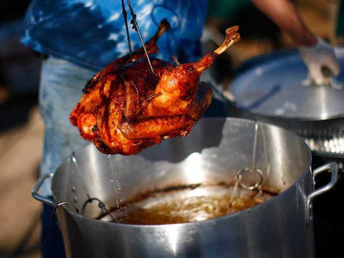 If you want to use your oven for something other than the turkey, you could use a deep-fryer.