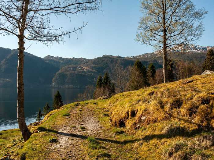 Called Ulvsnes Island, the island was once owned by Norwegian royalty before the church acquired it, per the listing.