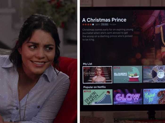 "The Princess Switch" (2018) shows two other Netflix holiday movies.