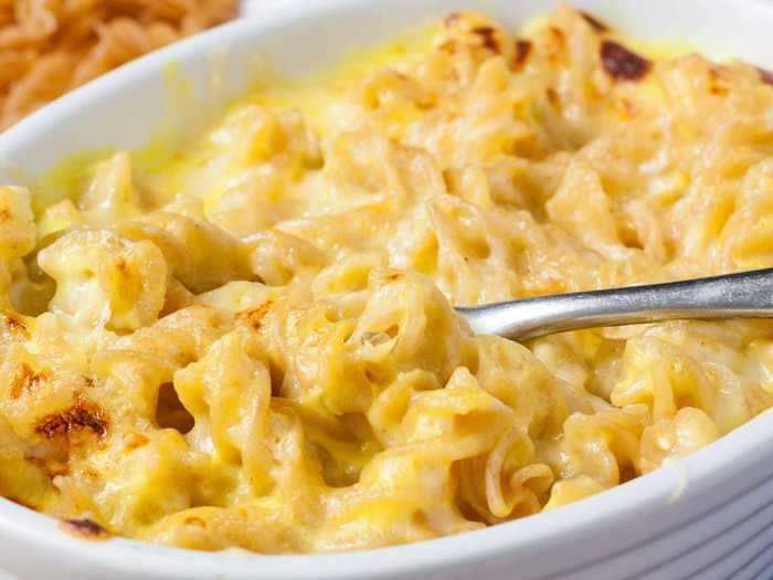Mac and cheese, a Thanksgiving tradition in the South, can also be made in a slow cooker.