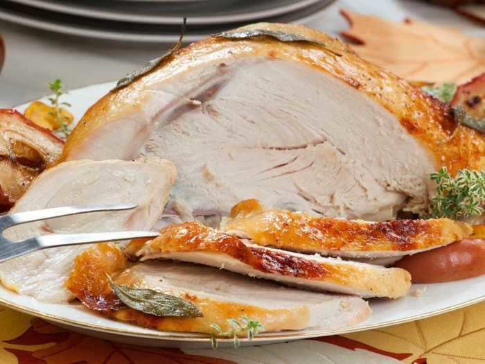 Separate the turkey breast from the legs and choose one to cook low and slow.