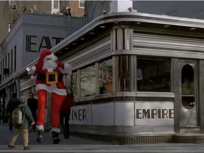 Viewers also spot McCallister in front of Empire Diner, a class, all-American establishment.