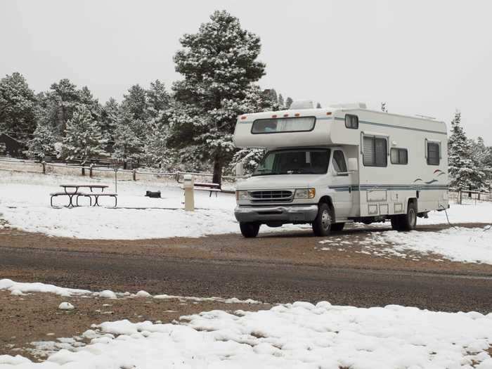 Some people have to move their tiny houses because not all parks or campgrounds are open during the winter months.