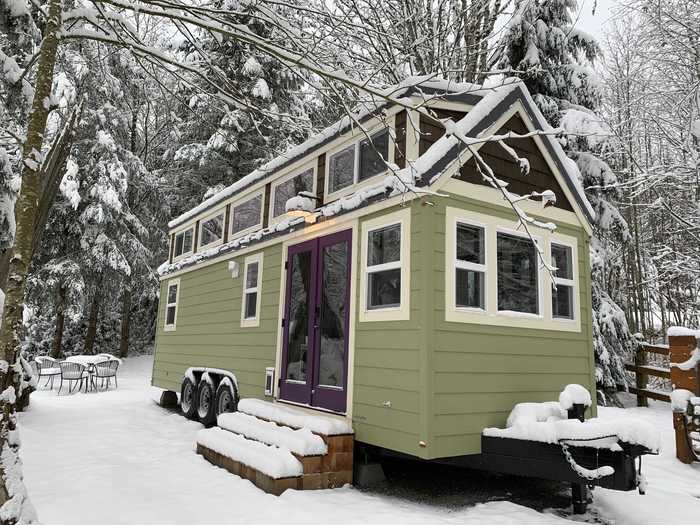 As a result of skirting, some tiny house owners find animals like raccoons hiding under their homes in the winter.