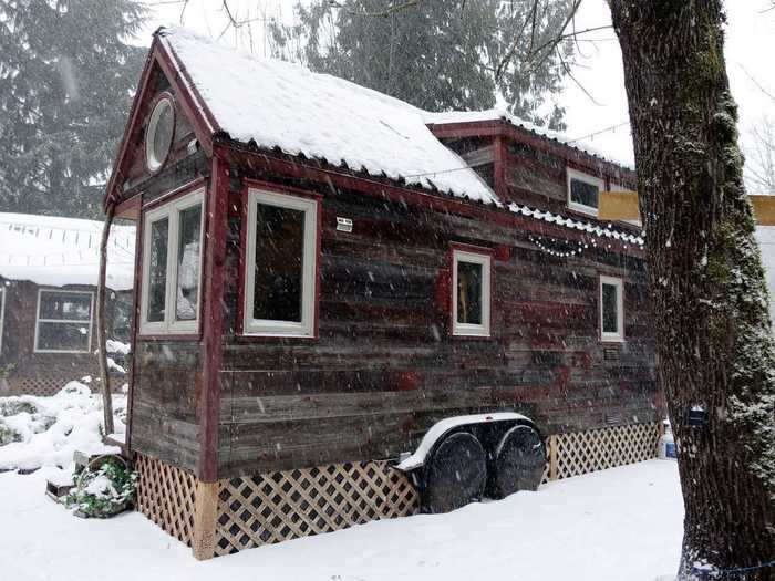 Tiny house owners also have to prevent cold creeping in through the floor in a process called skirting.