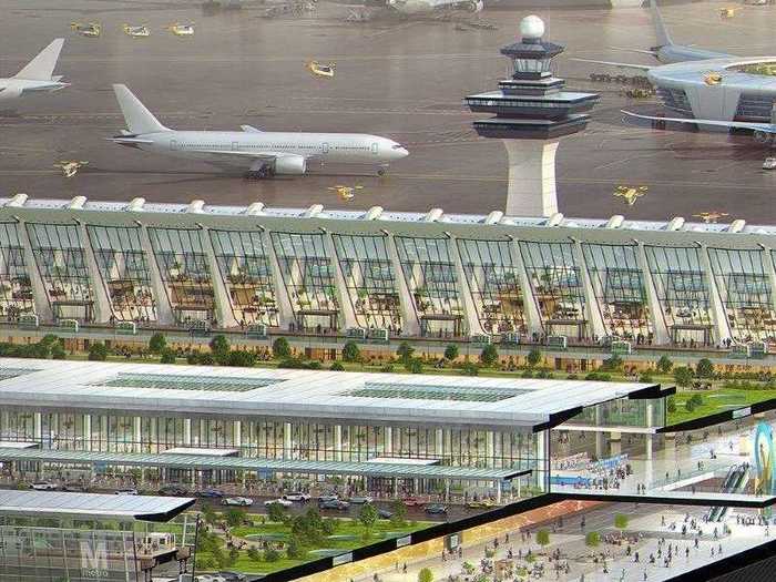 The design included a new headhouse to handle departing passengers and converting the iconic Eero Saarinen-designed building into a lounge and retail area in which passengers can wait for their flight.