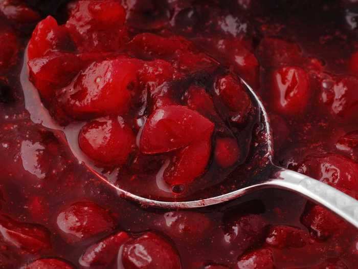 The fastest time anyone has eaten 500 grams (17.6 ounces) of cranberry sauce is 42.94 seconds.