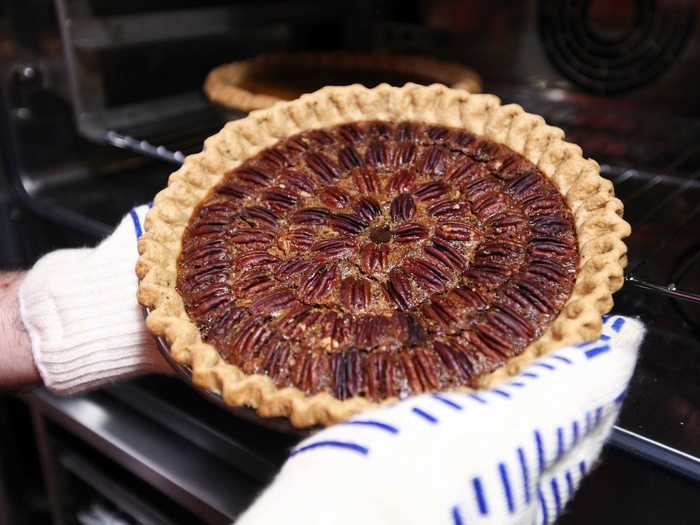 The largest pecan pie ever made weighed in at 41,586 pounds.