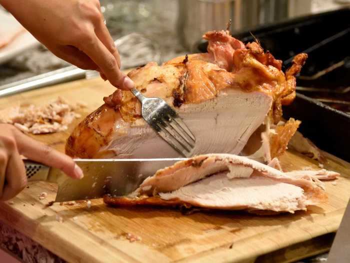 The Guinness World Record for fastest turkey carving is three minutes and 19.47 seconds.