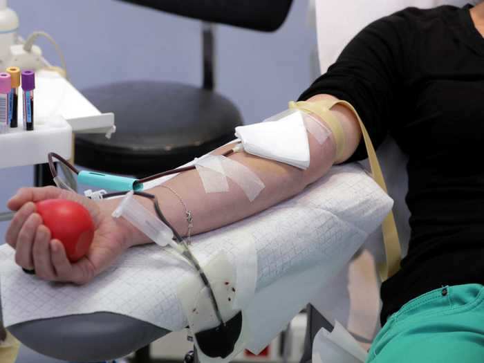 Donate blood.