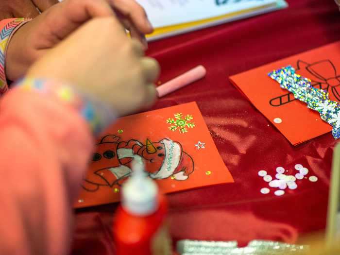 Make handmade cards to spread holiday cheer.