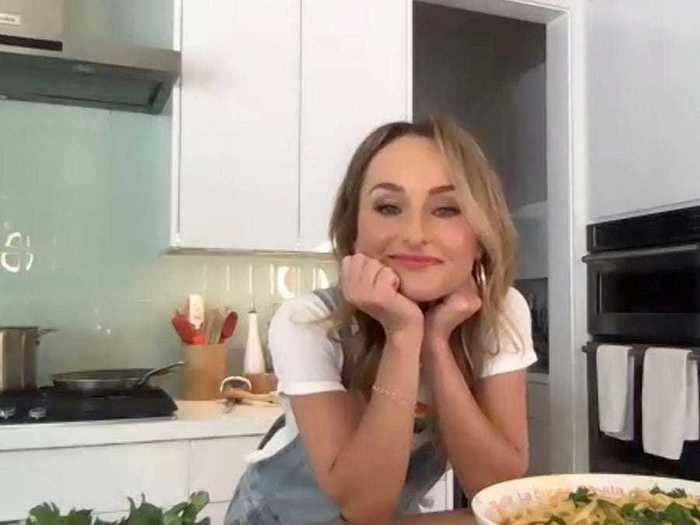 Giada De Laurentiis designed an entire Thanksgiving menu for one, which features lemon smashed potatoes.