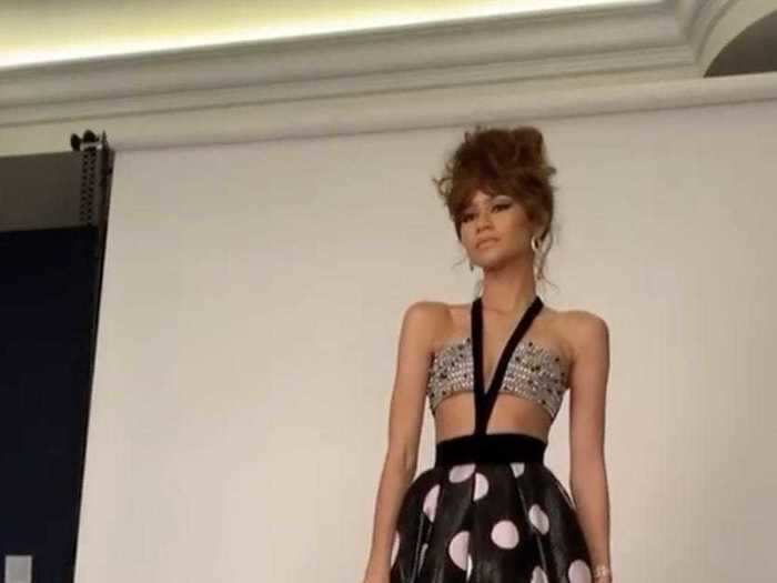 Zendaya found a way to make polka dots look glamorous at this year