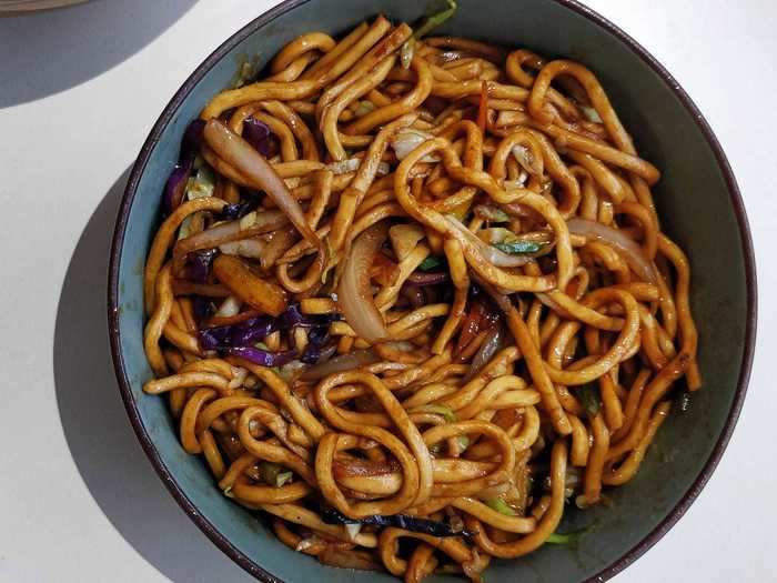 Combine leftover turkey, veggies, and sauces for a post-Thanksgiving lo mein.