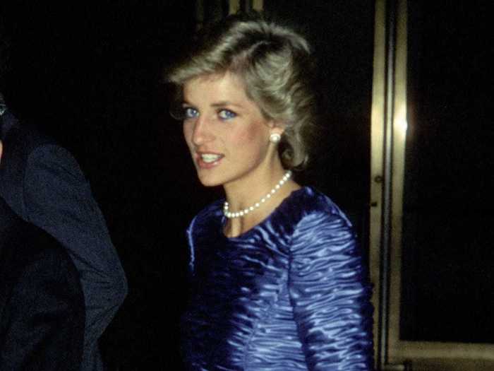 After landing in JFK, Diana headed straight to a cocktail party hosted by Dawson International, producers of Scottish cashmere, where she mingled with high-profile fashion designers.