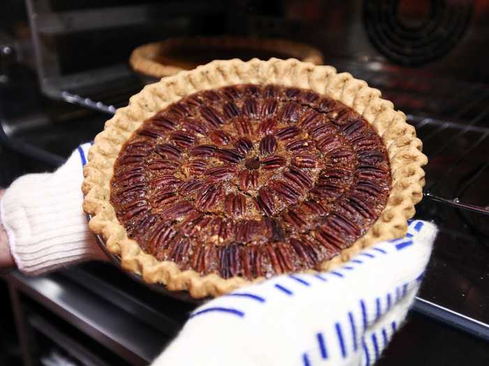 Pecan pie is the dessert of choice in Georgia.