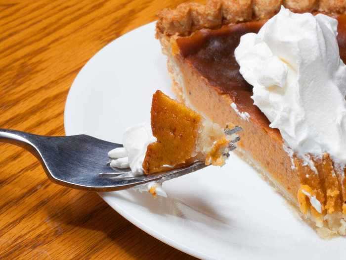 Sweet potato pie is famous in the South.