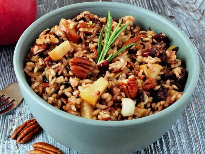 In the Midwest, and specifically Minnesota, wild rice casserole is a Thanksgiving dish of choice.