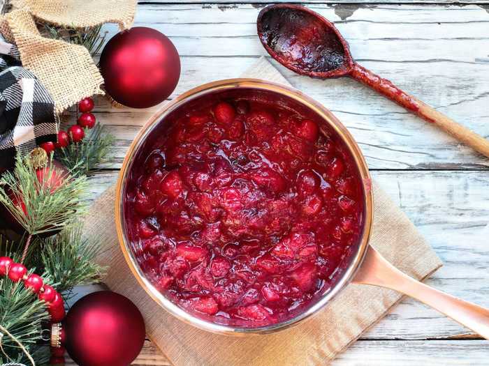 Cranberry relish is a must-have in the Northeast.