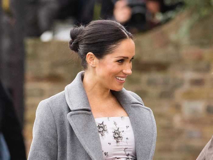 While pregnant with Archie, Markle brought glamorous maternity style to a royal visit in London.