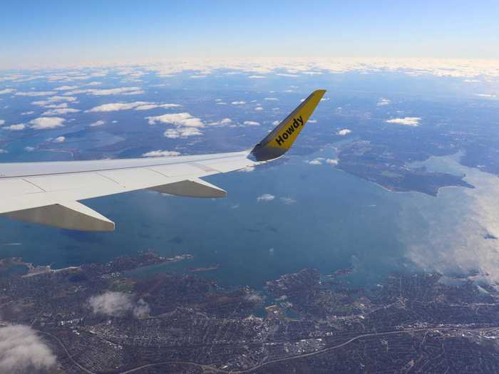 It was only a few minutes until we were parallel to the Connecticut coast, soaring high over the I-95 and Amtrak travelers that would arrive in Boston hours later.