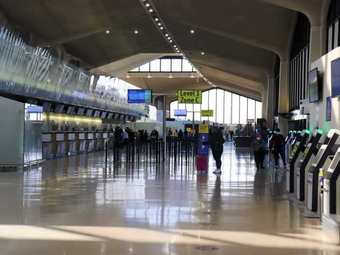 Spirit Airlines uses Terminal B here and while typically reserved for international carriers, it