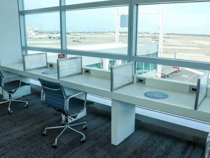 Workstations remain largely empty during the day, however, as business travel continues its slump.