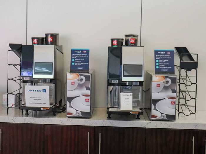 United, on the other hand, moved its coffee machines behind the bar to reduce touchpoints.