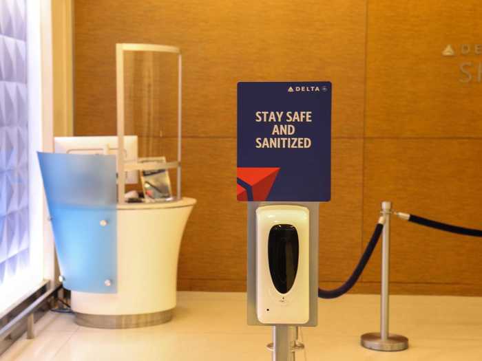 All three airlines have also installed hand sanitizer stations near the check-in desk.