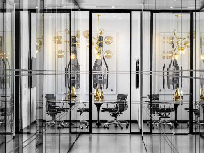 For example, this office belongs to an executive from Armand de Brignac Champagne.