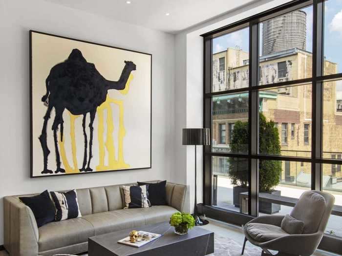 Jay Z has an extensive contemporary art collection, some of which is shown off in the Roc Nation office.