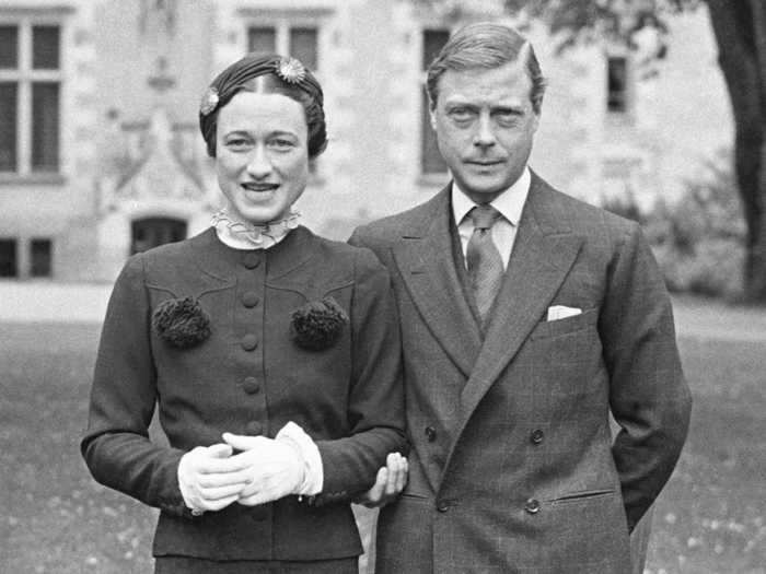 Edward VIII gave up the British throne for Wallis Simpson.