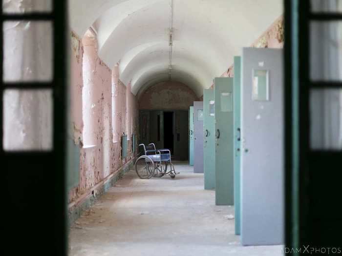 "The aesthetic of the decay is really nice," he said of exploring abandoned facilities. "You have a lot of peeling paint and things like old wheelchairs."