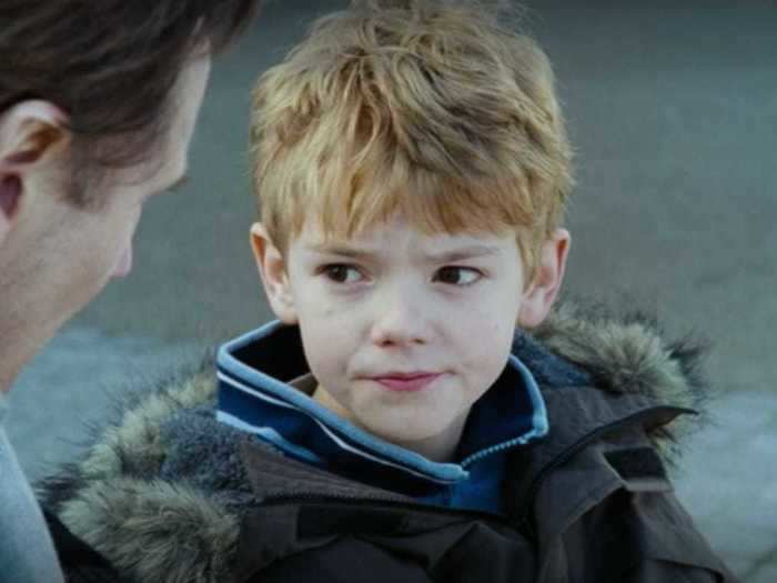 In "Love Actually," Thomas Brodie-Sangster played Liam Neeson