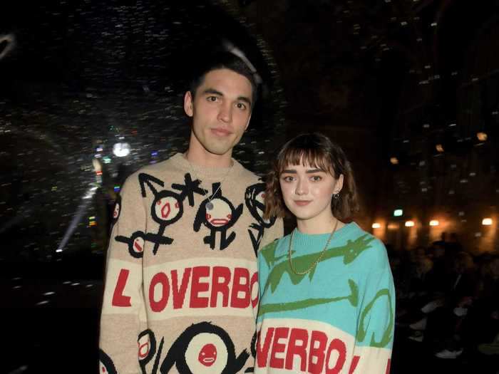 In January, the couple attended the Charles Jeffrey Loverboy show during London Fashion Week wearing similar sweaters in different colors.