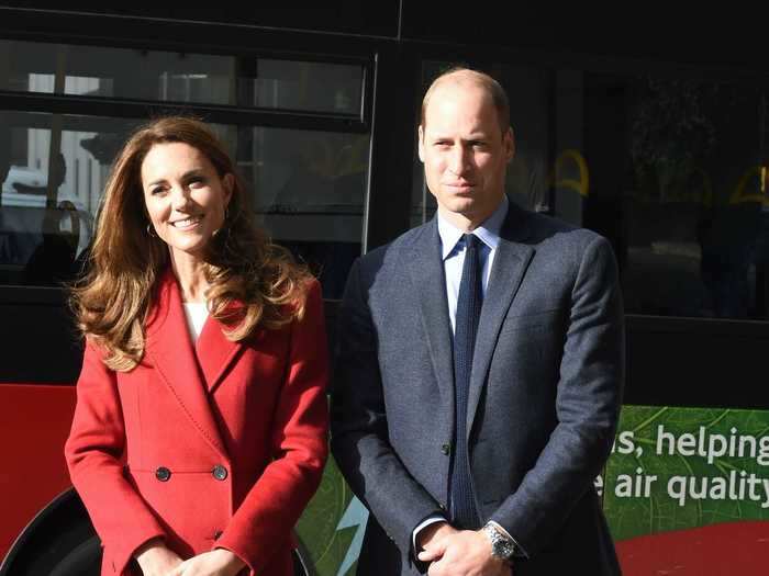 In October, Middleton made a statement in a red coat for a visit to launch the Hold Still photo exhibition.