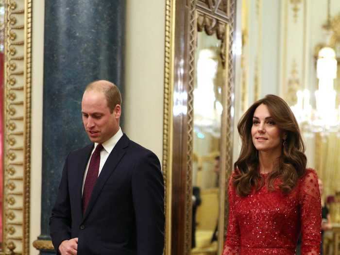 In January, Middleton dazzled in a red gown and matching accessories.