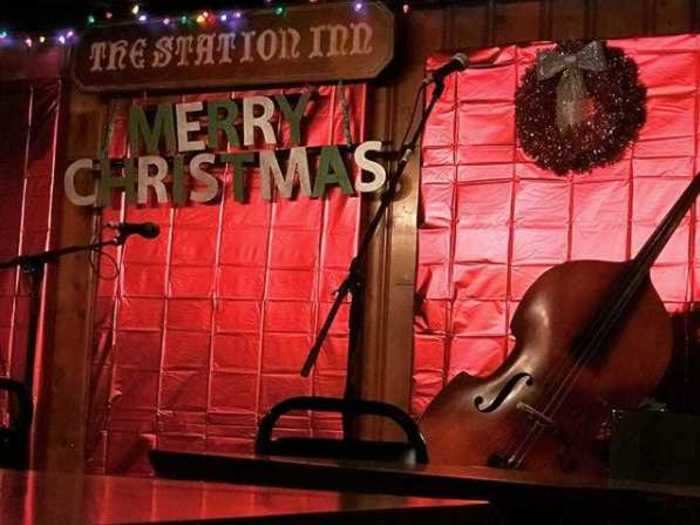 A band in Tennessee gives away a Christmas ham to a member of the audience every year.