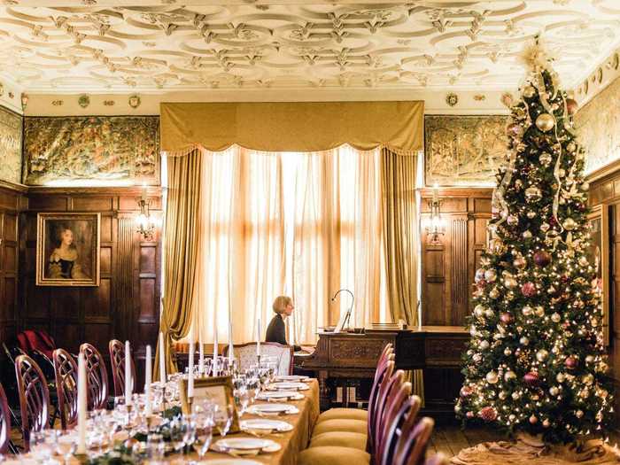 In December, Iowan residents get together to decorate rooms in the Salisbury House mansion.
